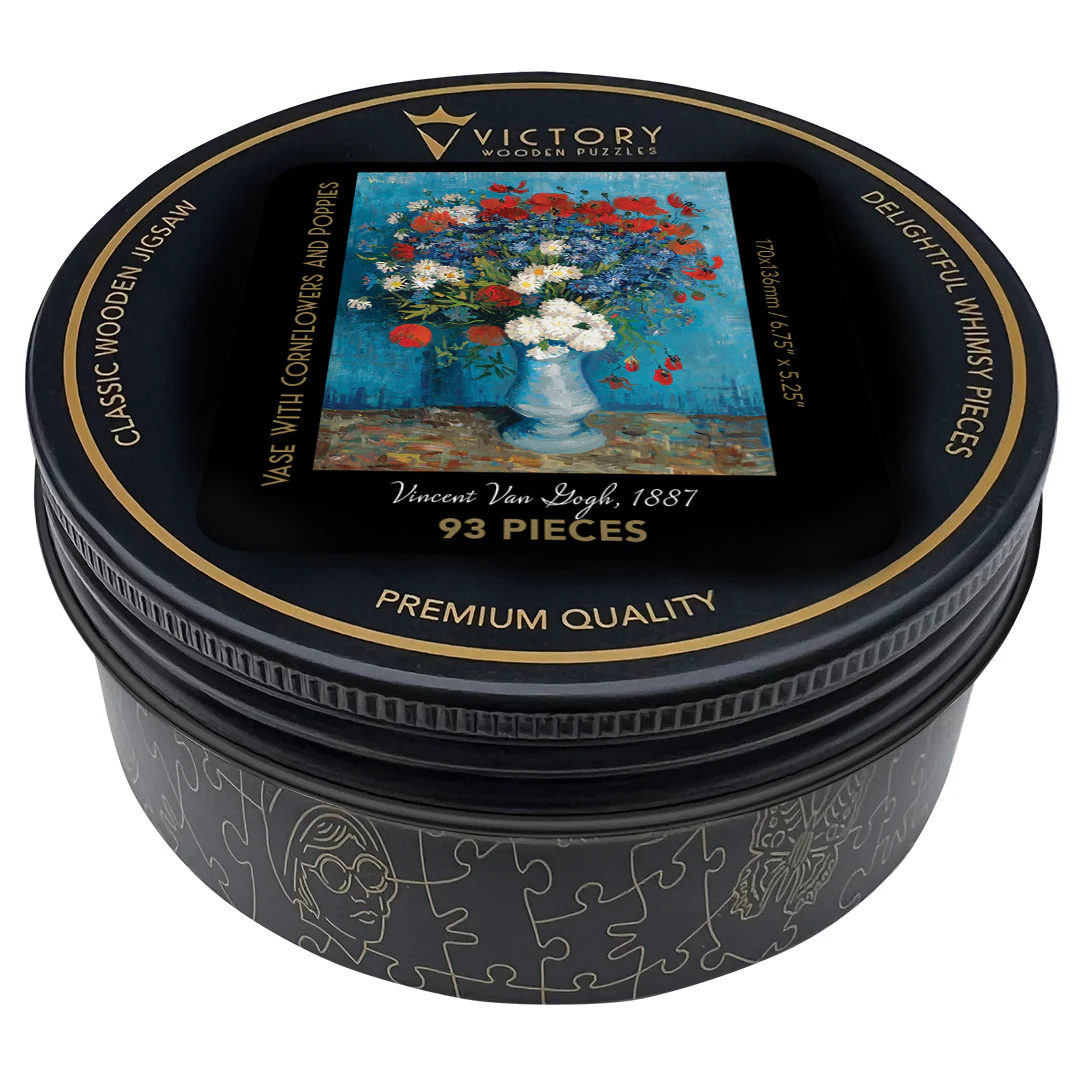 Vase With Cornflowers & Poppies MINI QT - Image 3